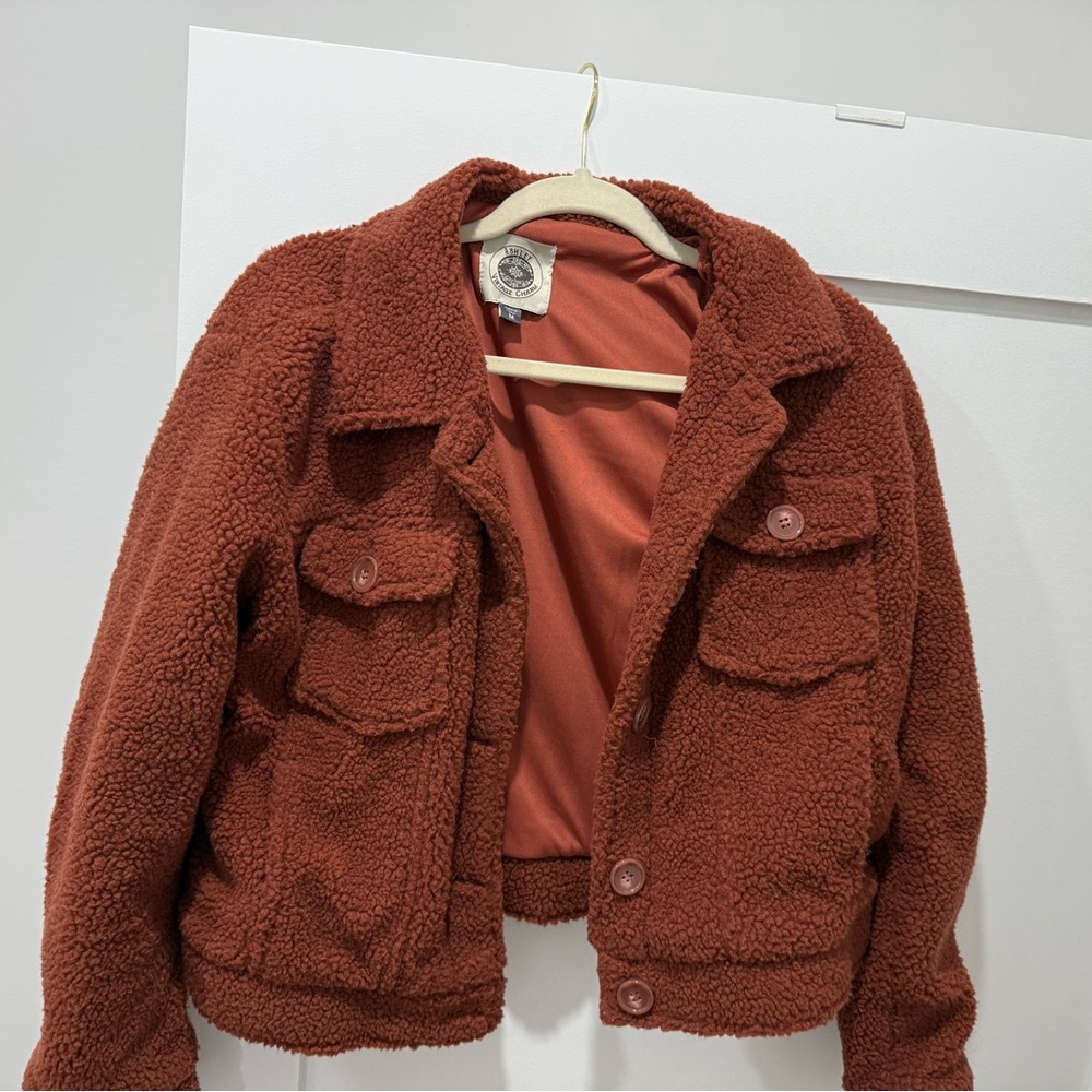Ashley By 26 International Kids Sherpa Jacket - Rust